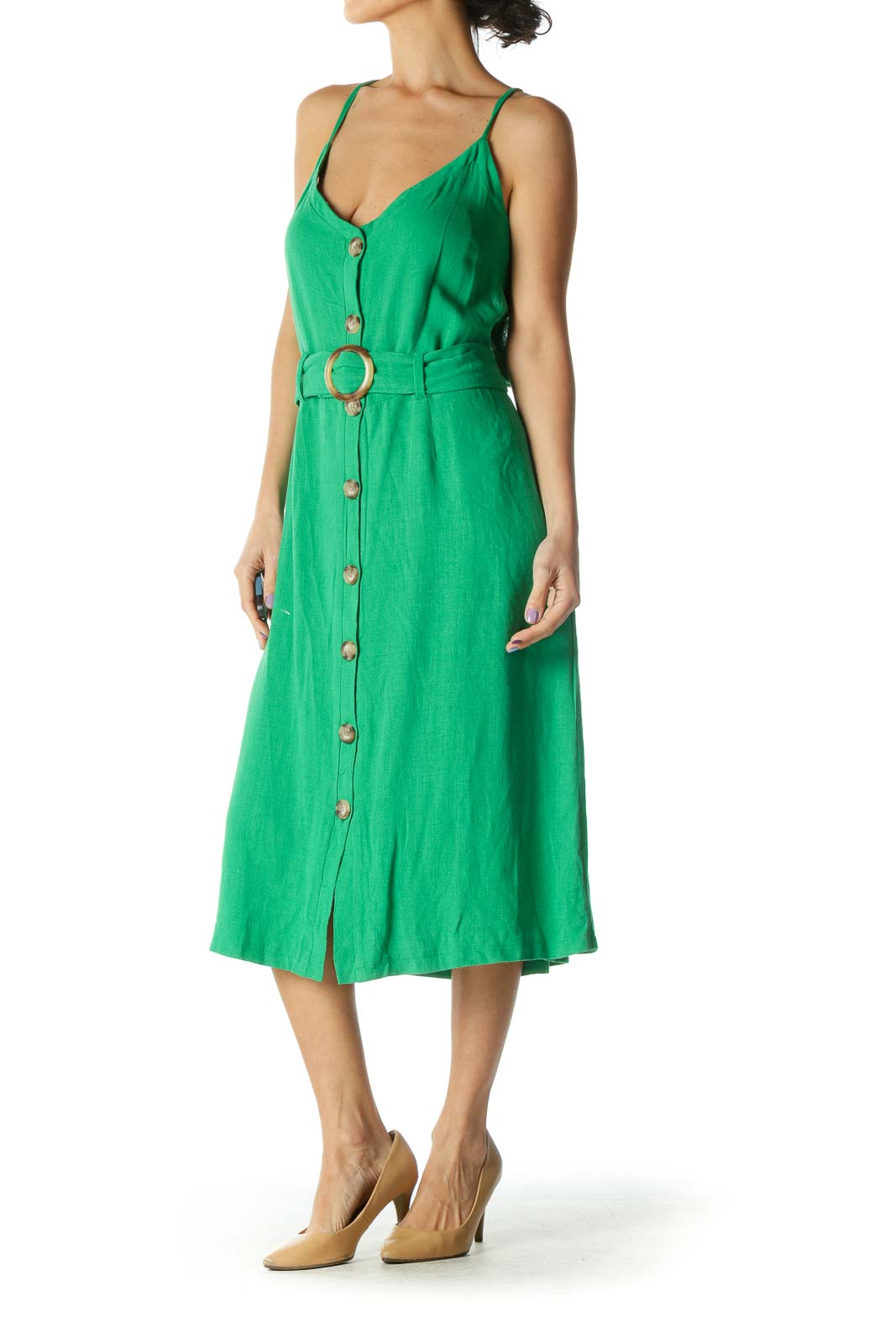 Green Midi Day Dress