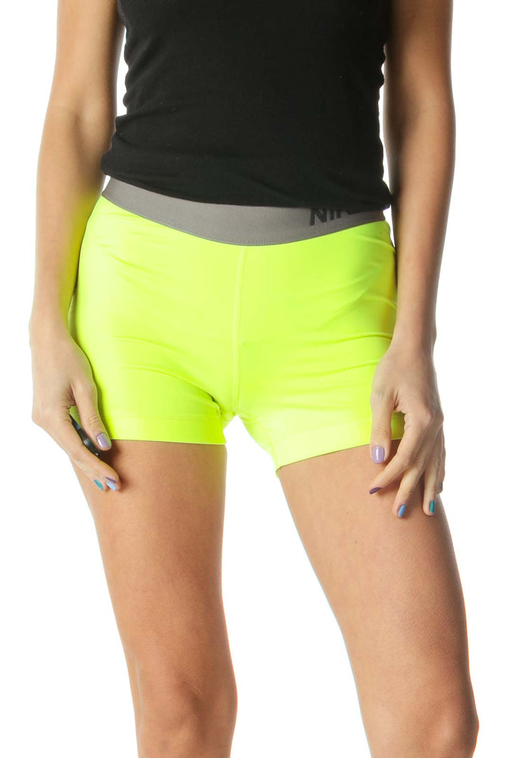 Yellow Neon Sports Shorts