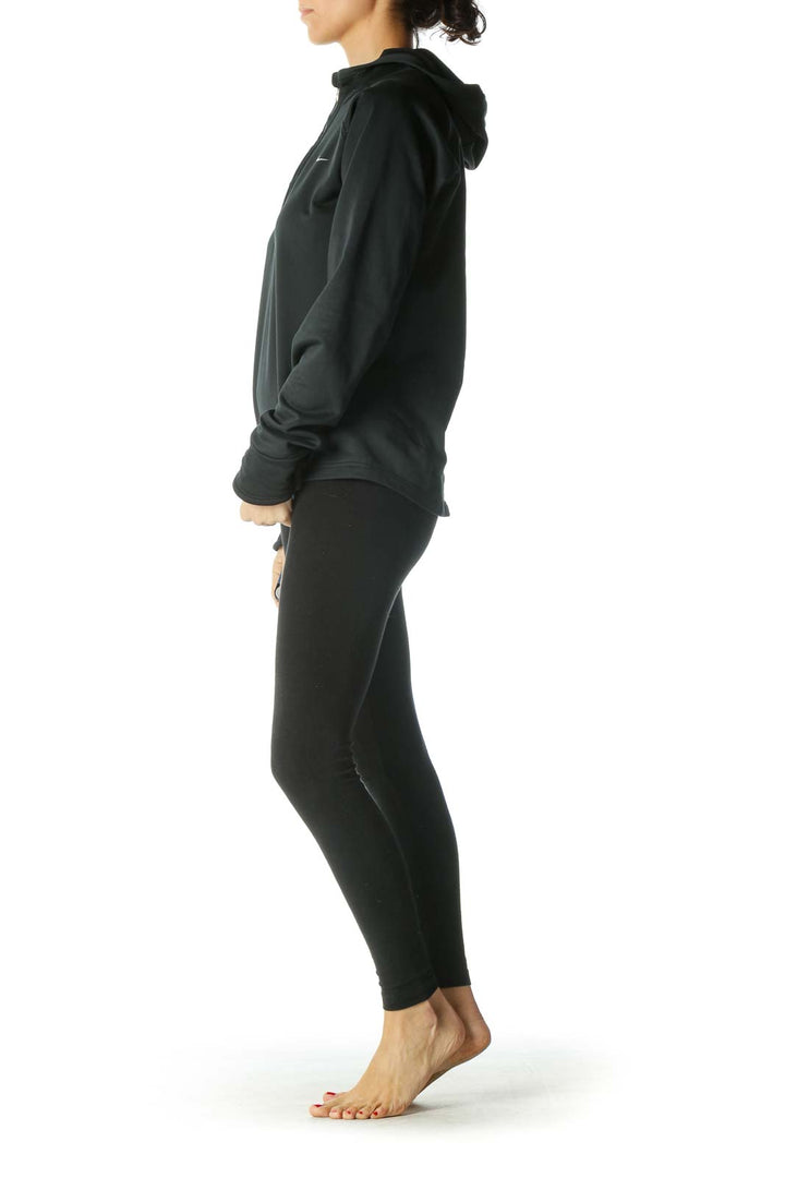 Black Quarter Zip Sports Jacket