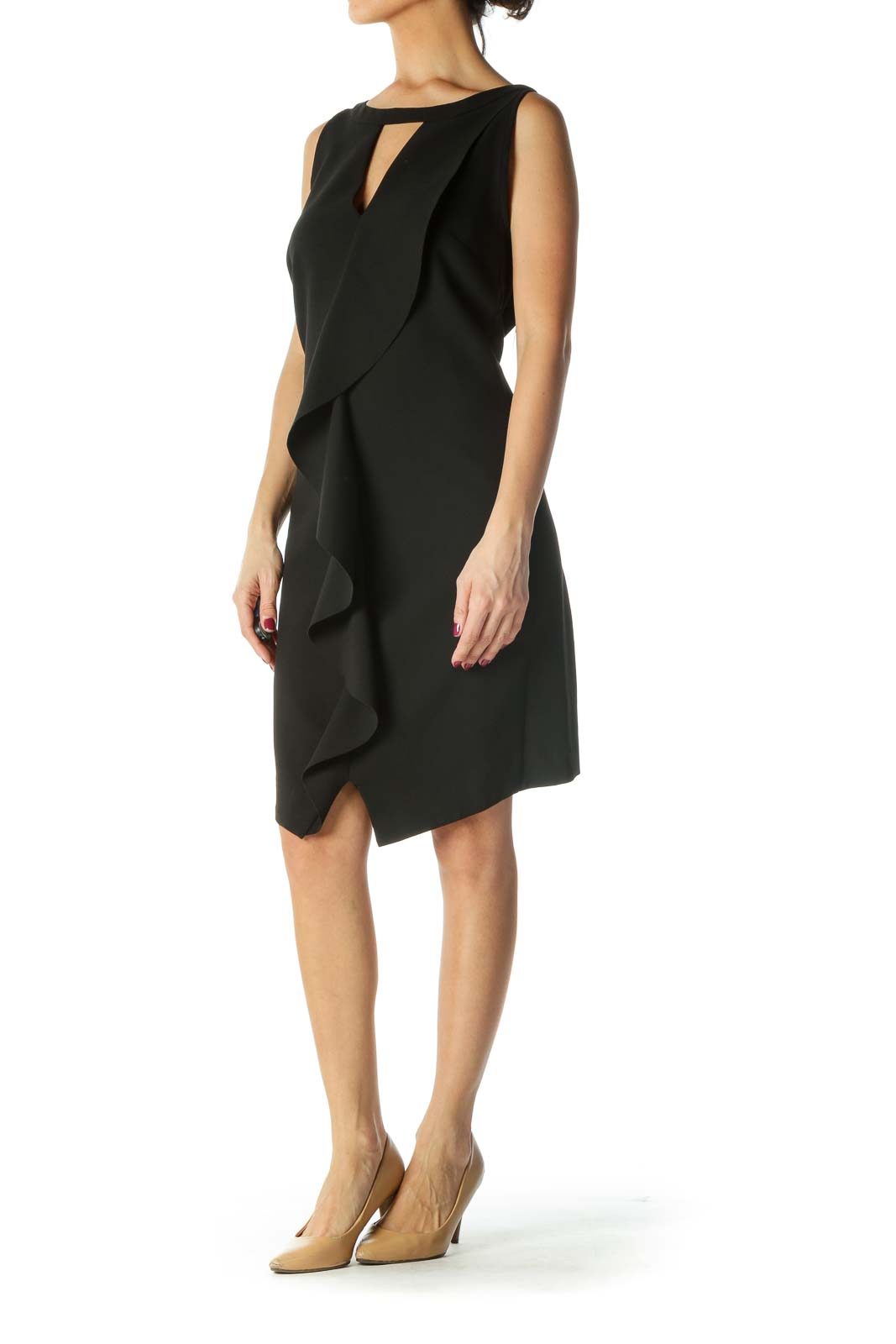 Black Sleeveless Shift Dress