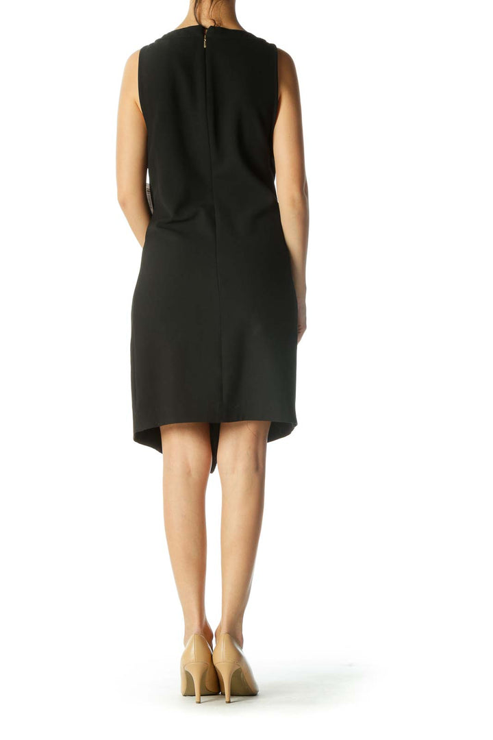 Black Sleeveless Shift Dress