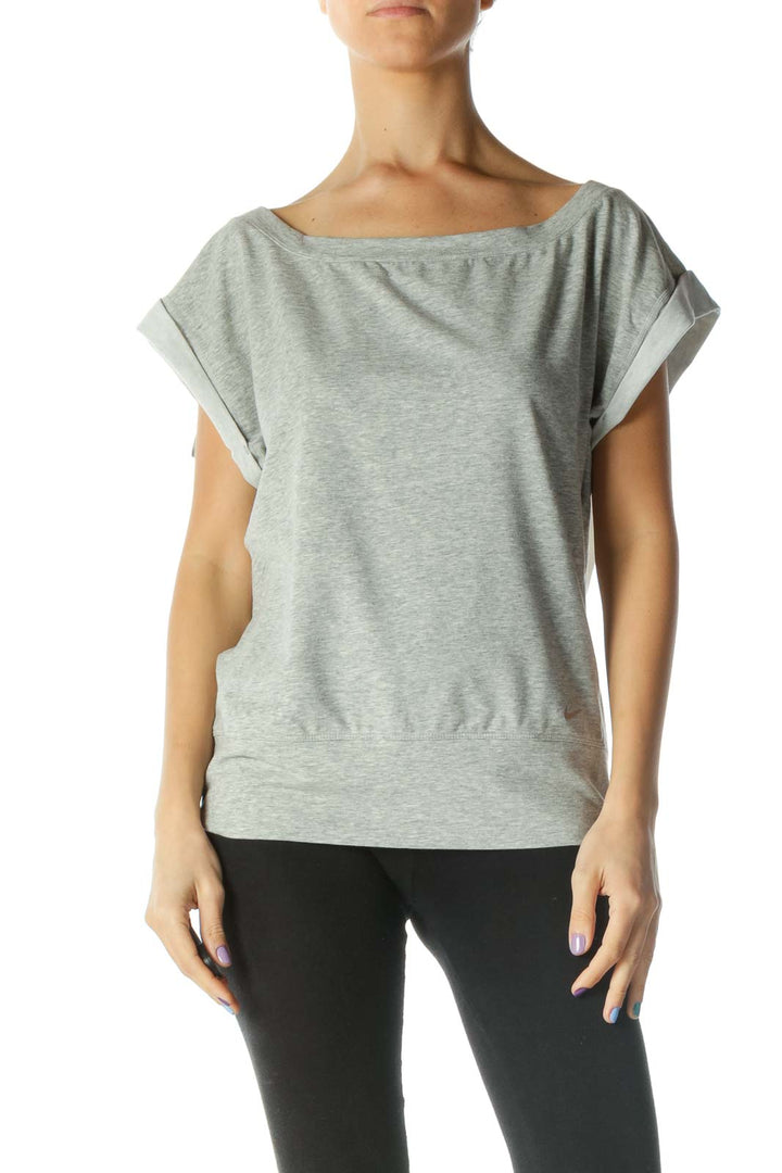 Gray Mesh Back T-Shirt