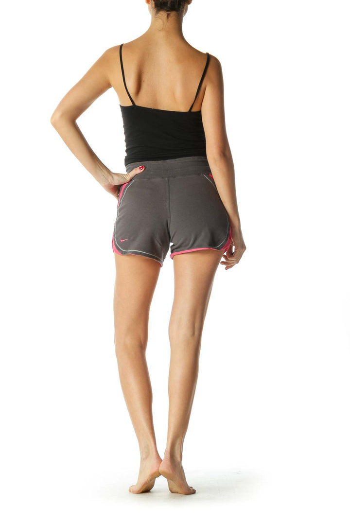 Gray and Pink Active Shorts