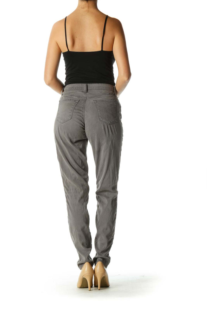 Gray Skinny Stretch Pants