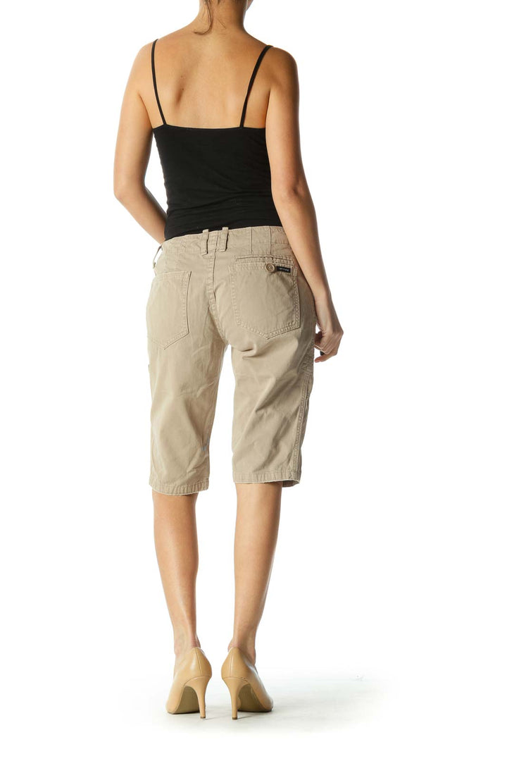 Brown Pocketed Shorts