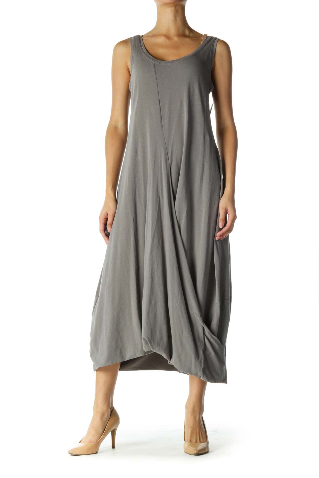 Gray Sleeveless Dress