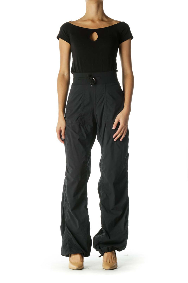 Black Active wear Sweat Pants