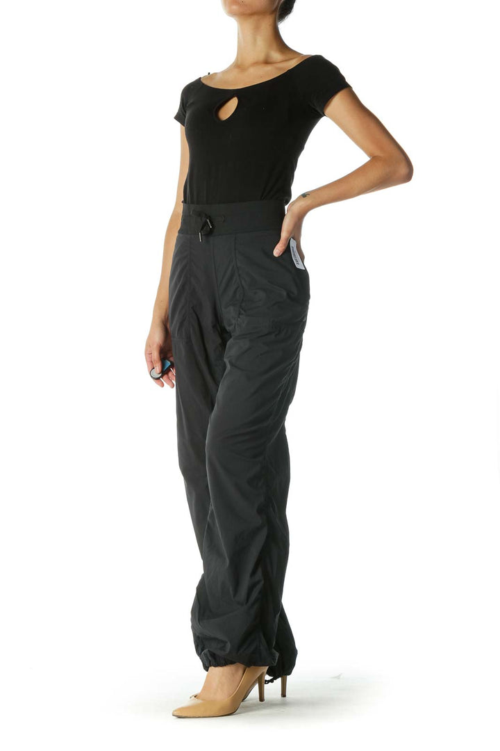 Black Active wear Sweat Pants