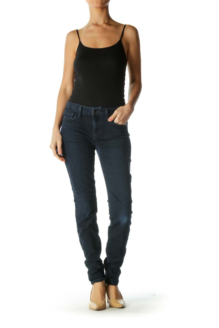 Blue Dark Wash Skinny Jeans