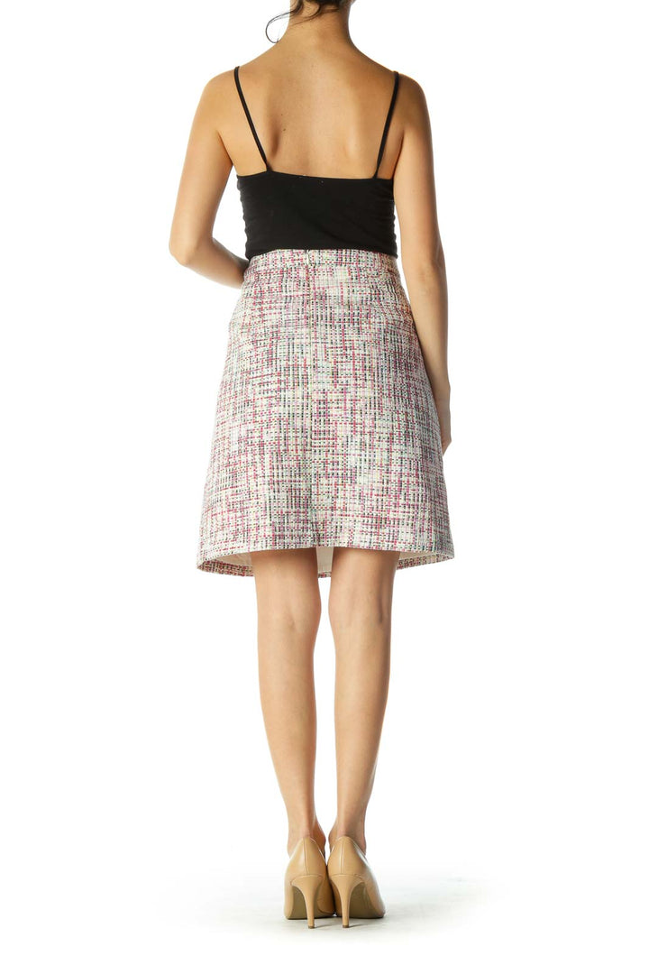 Multicolor Knit Pencil Skirt