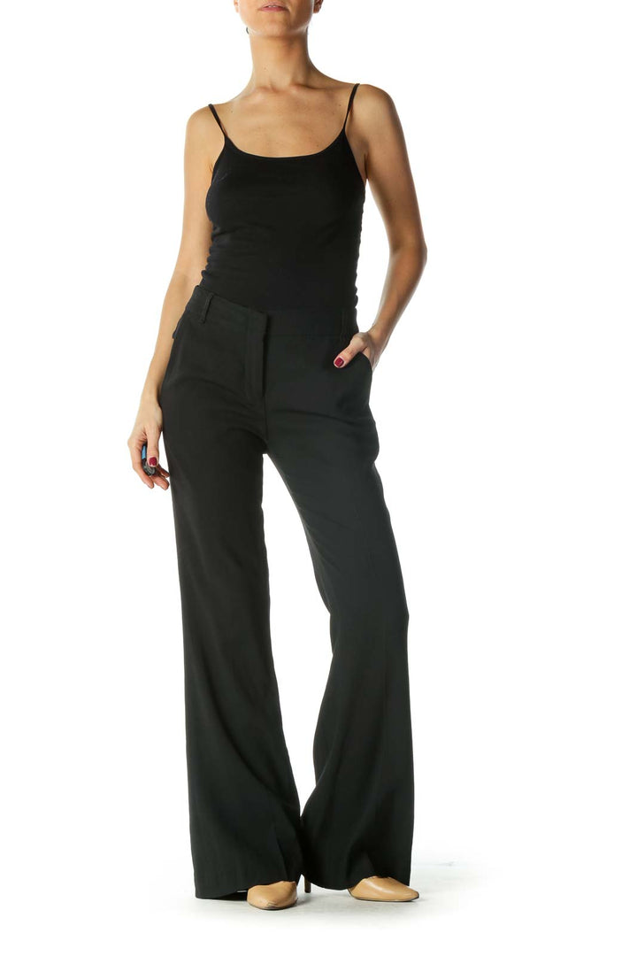 Black Wide-leg Pants