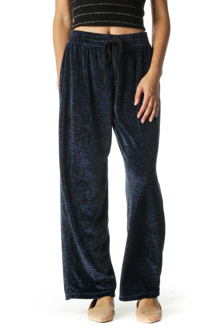 Black and Blue Print Sports Pants