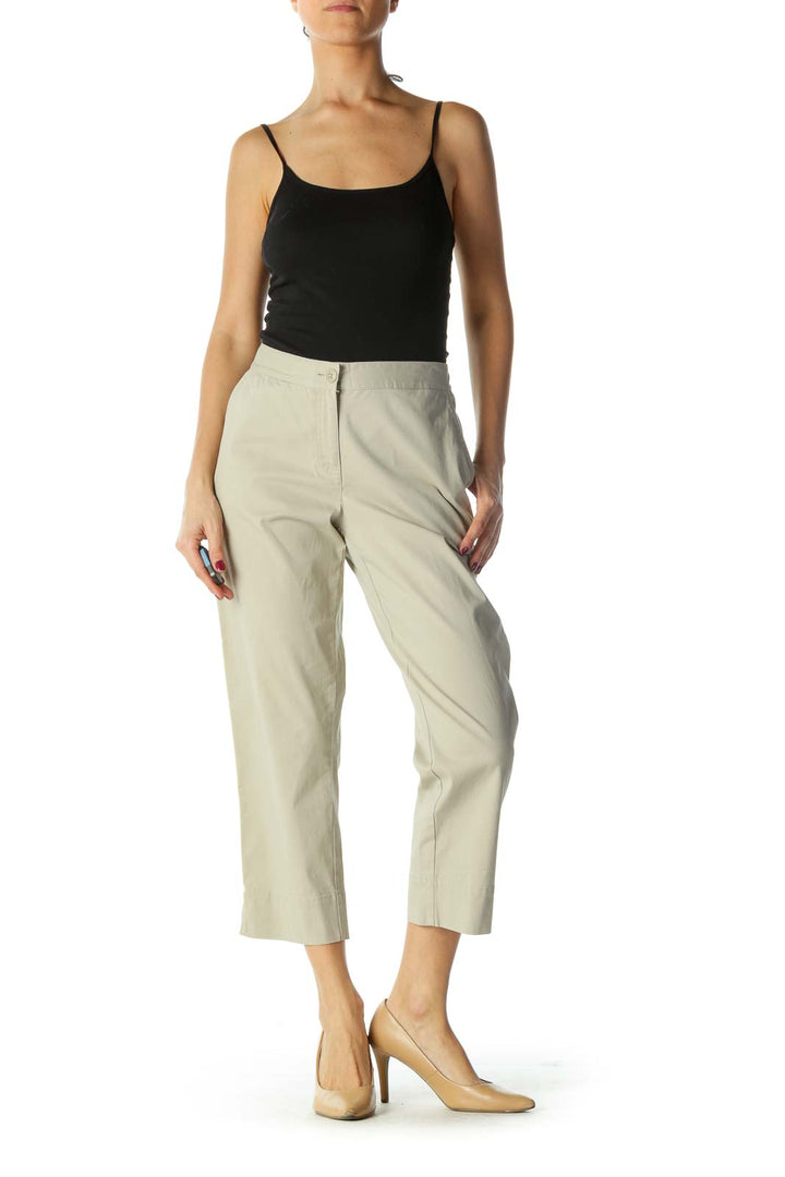 Brown Cropped Pants