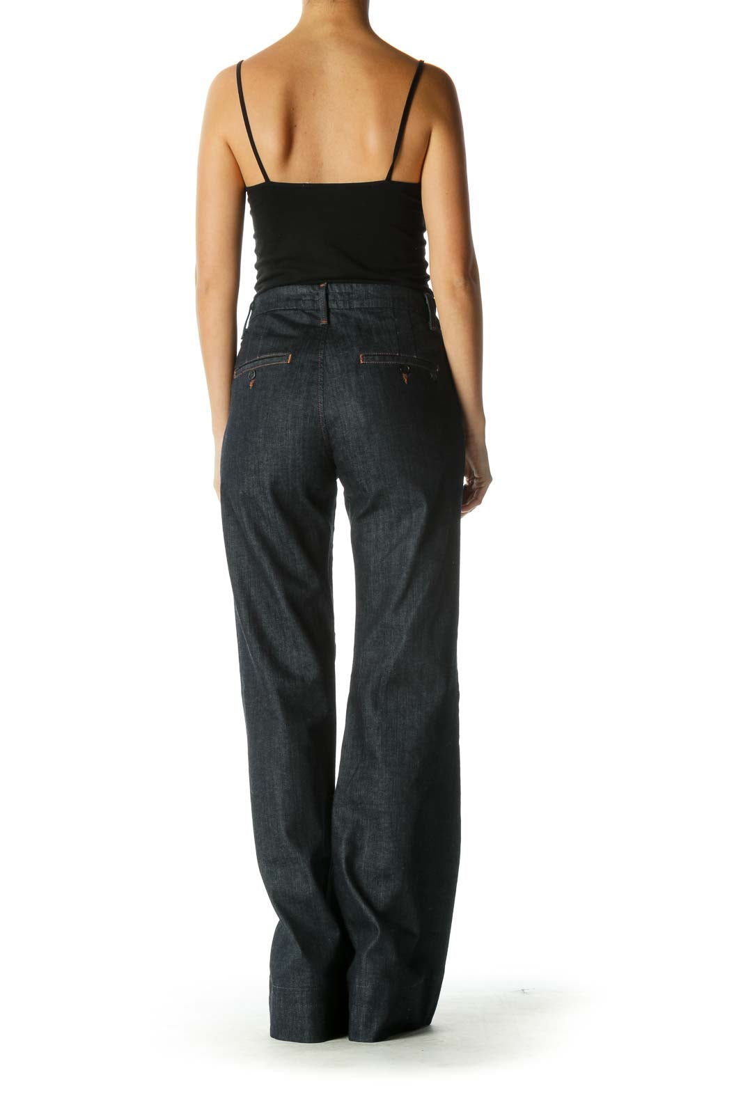 Blue Casual Trouser Pant