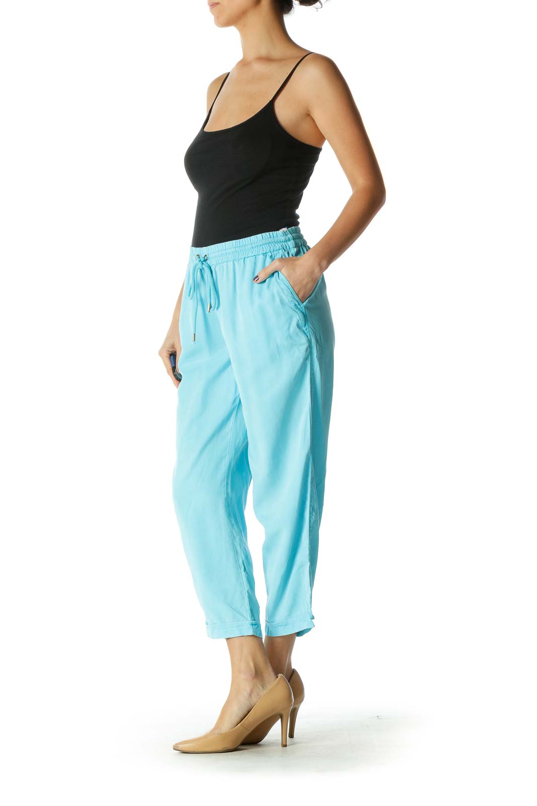 Blue Casual SweatPant Pant