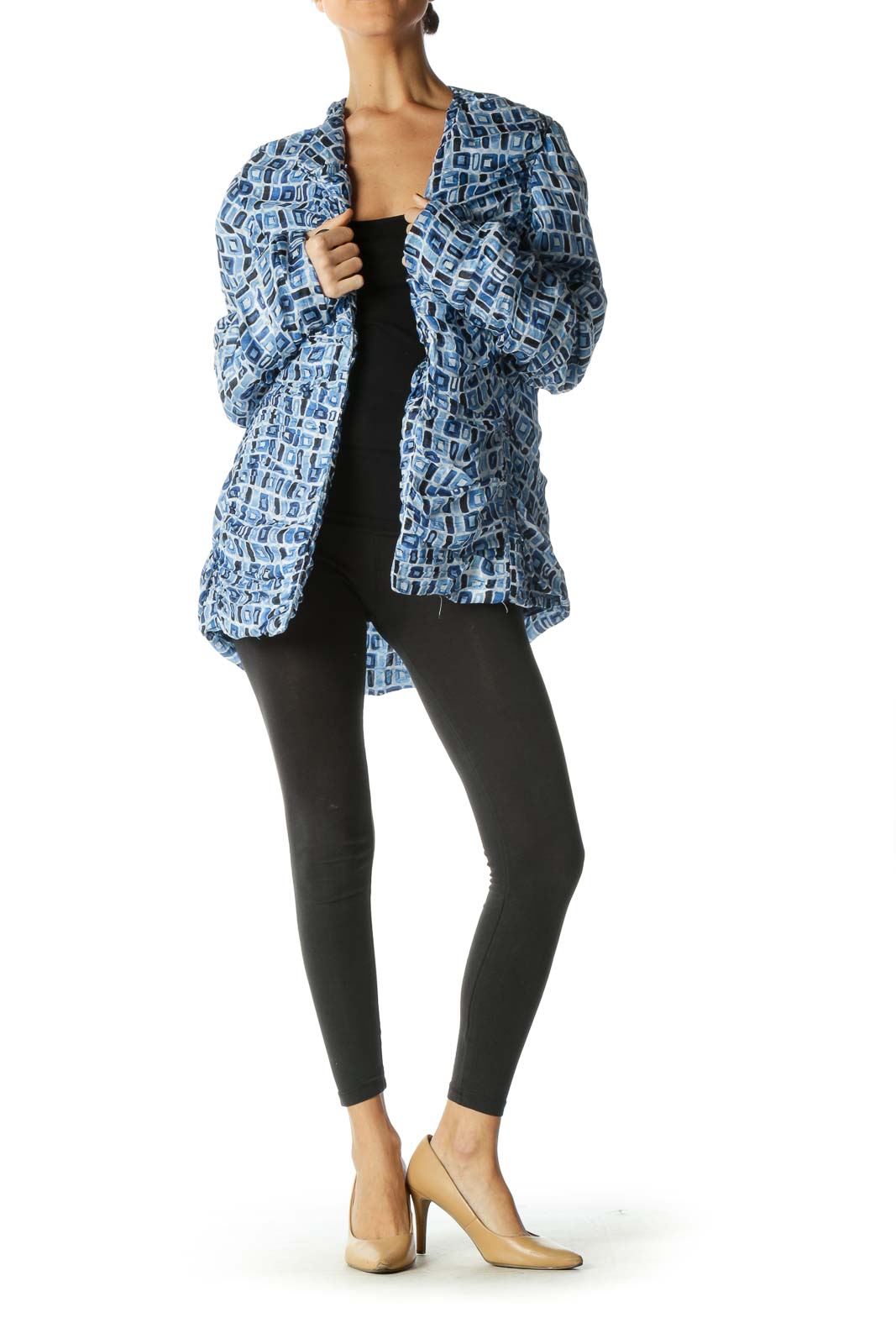 Blue Long Sleeve Blazer