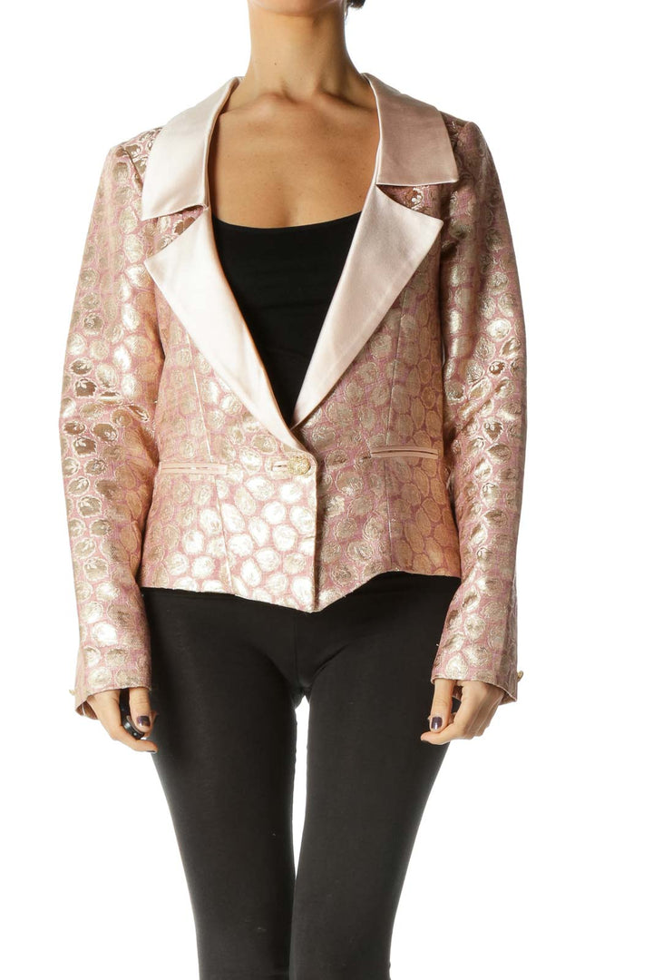 Pink Long Sleeve Blazer