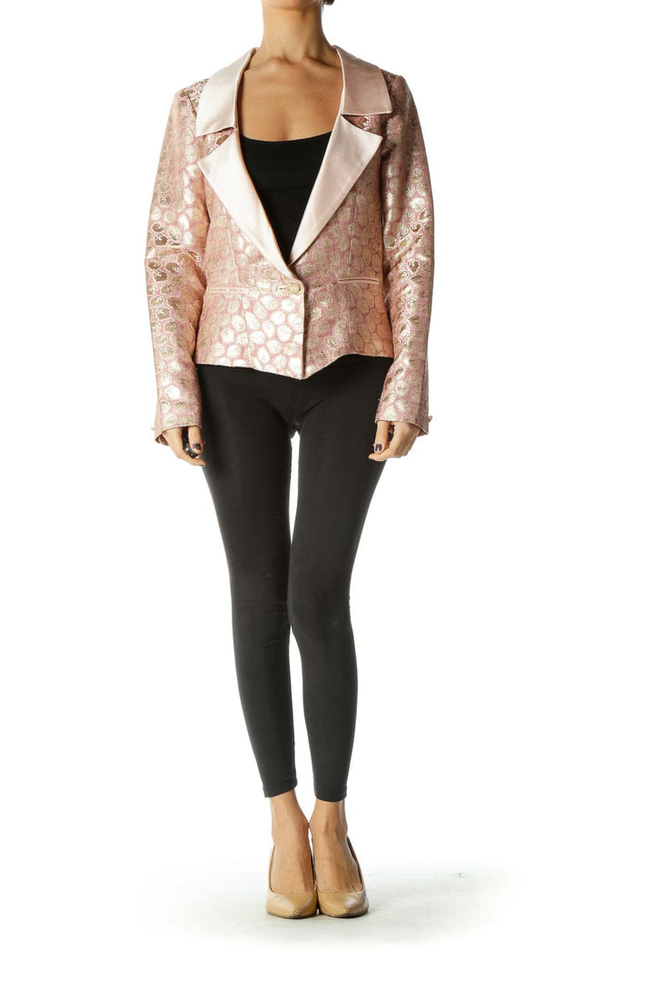 Pink Long Sleeve Blazer