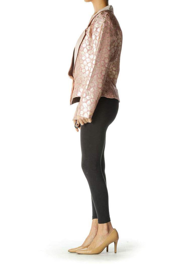 Pink Long Sleeve Blazer