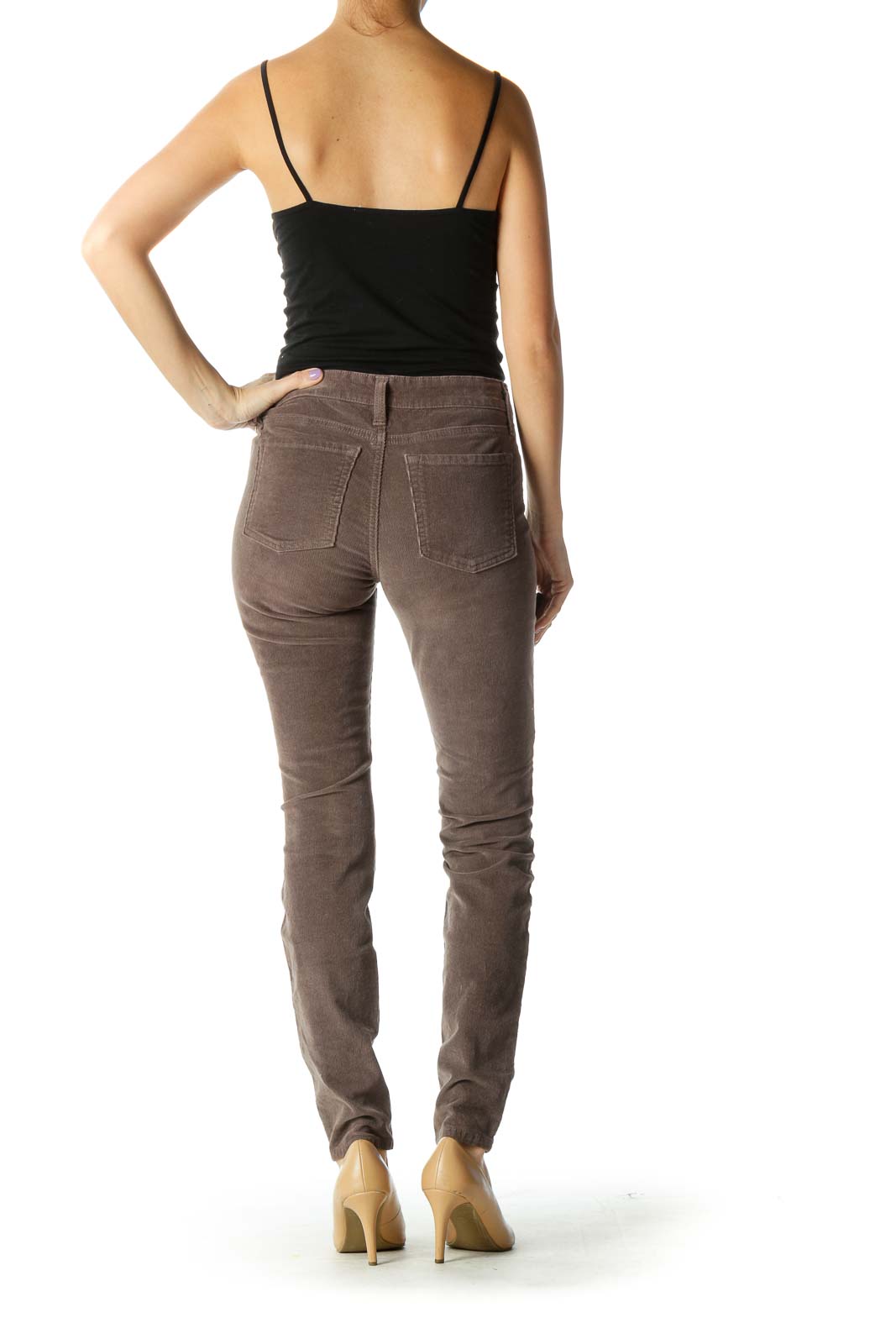 Brown Casual Skinny Jeans