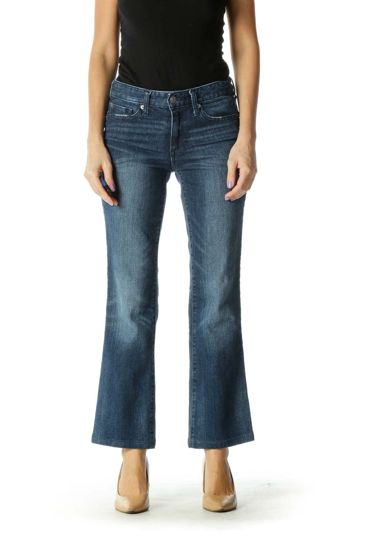 Blue Retro Bootcut Jeans