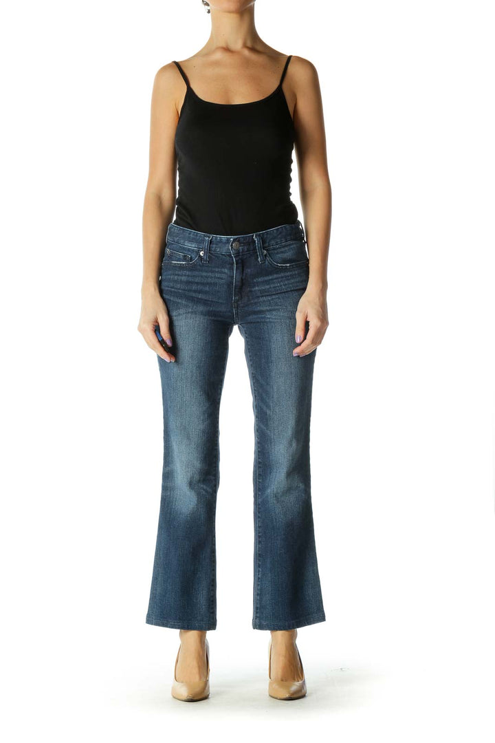 Blue Retro Bootcut Jeans