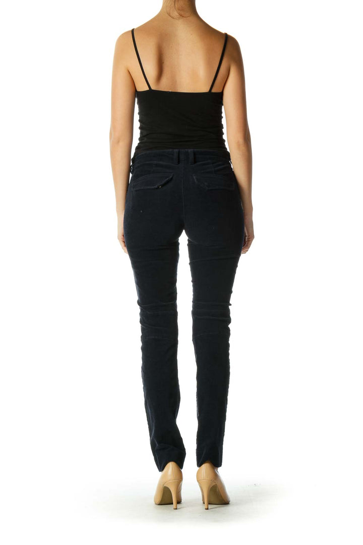 Black Solid Casual Trouser