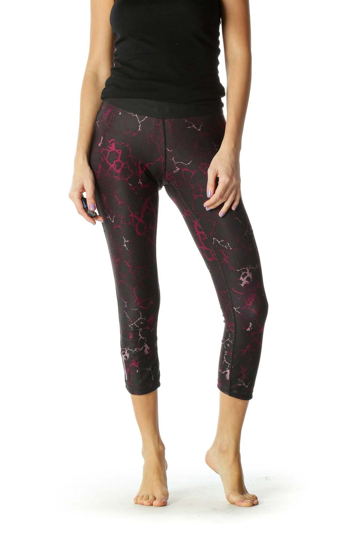 Black Graphic Print Leggings