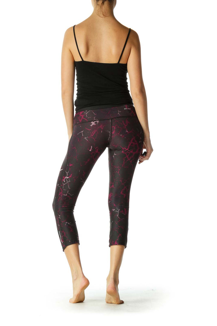 Black Graphic Print Leggings