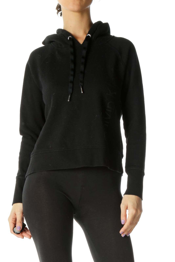 Black Solid Sweatshirt