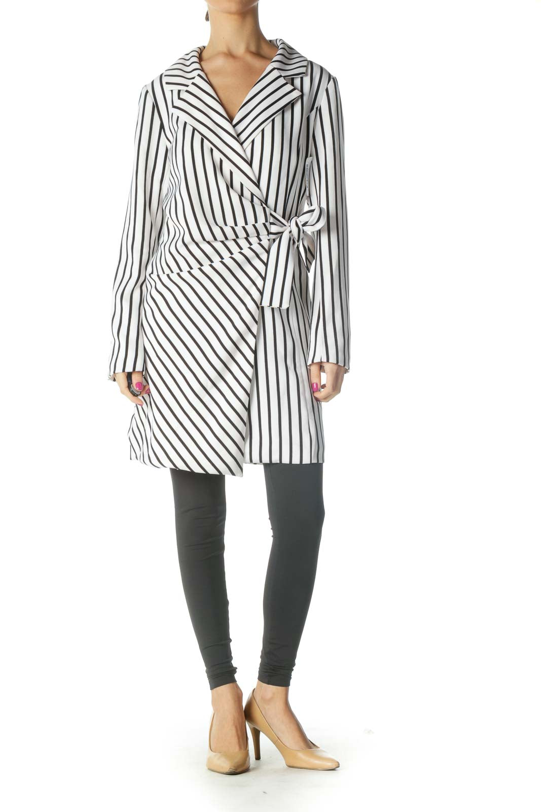 White Striped Retro Jacket