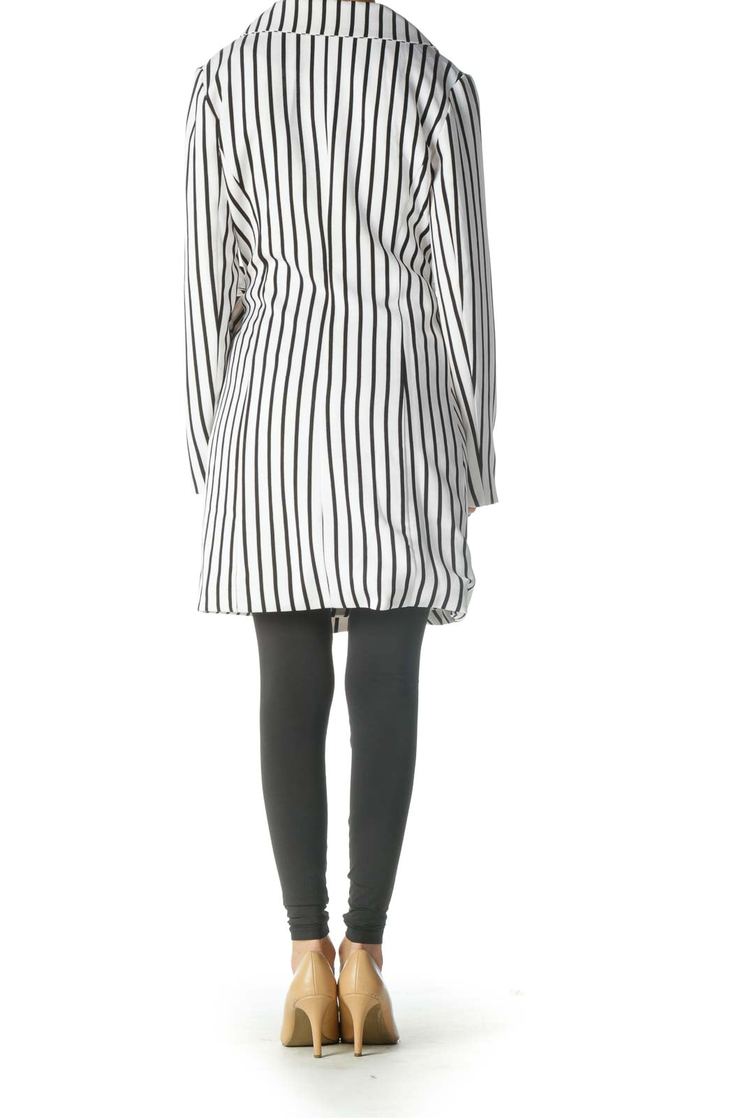 White Striped Retro Jacket