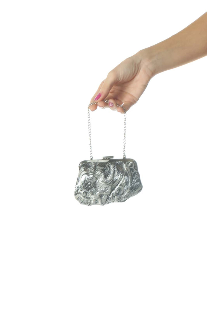 Gray Formal Clutch