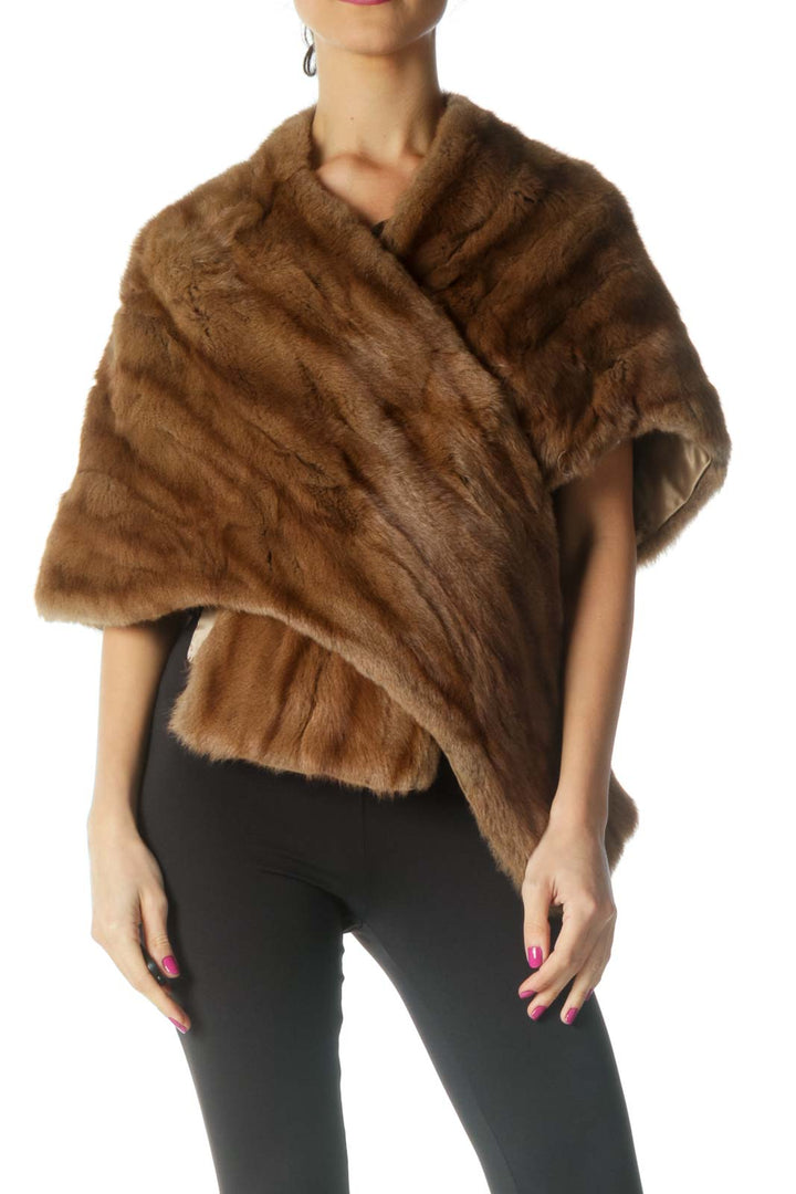 Brown Fur Shawl