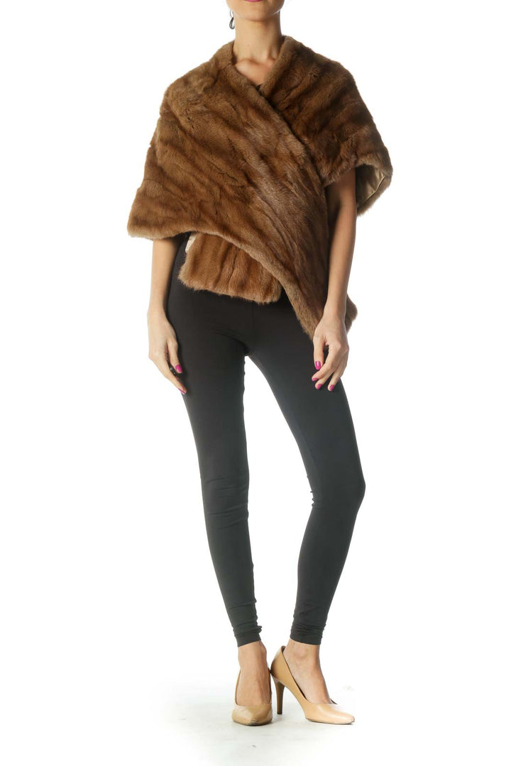 Brown Fur Shawl