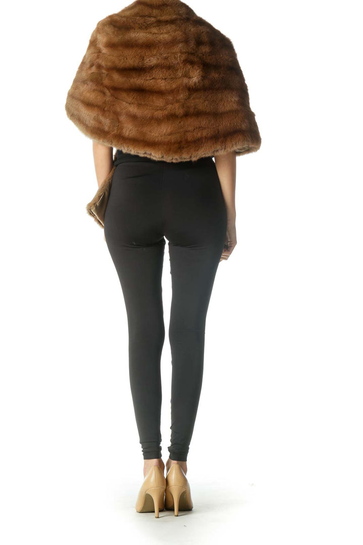 Brown Fur Shawl