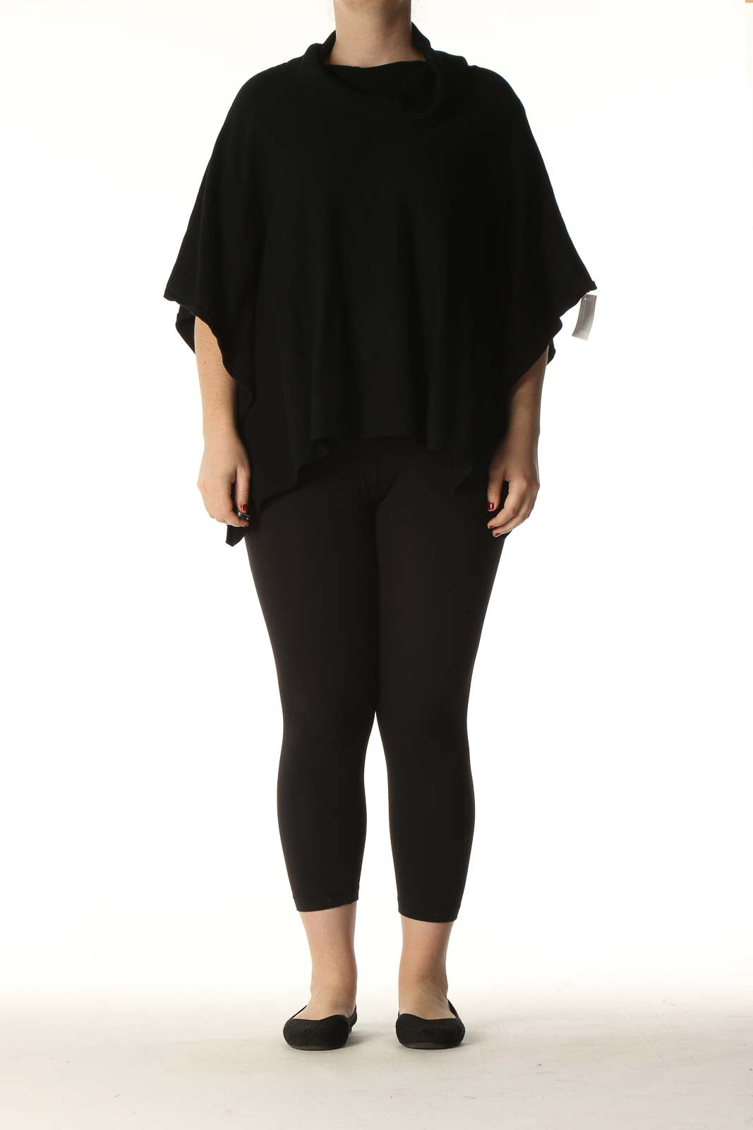 Black Solid Classic Blouse