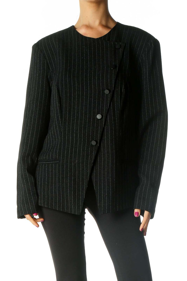 Black Striped Retro Jacket