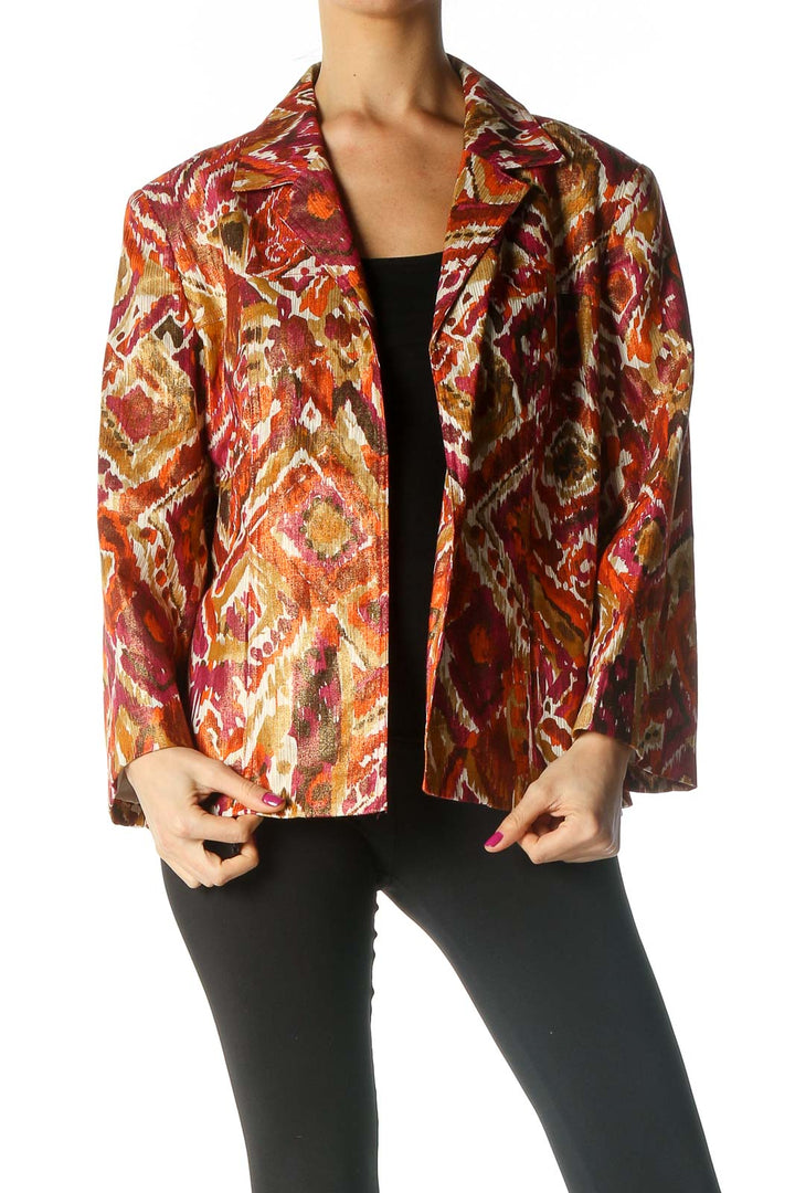 Red Printed Jacket