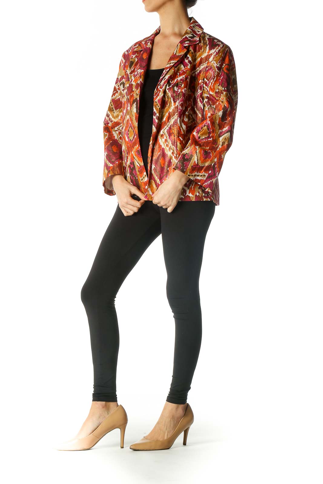 Red Printed Jacket