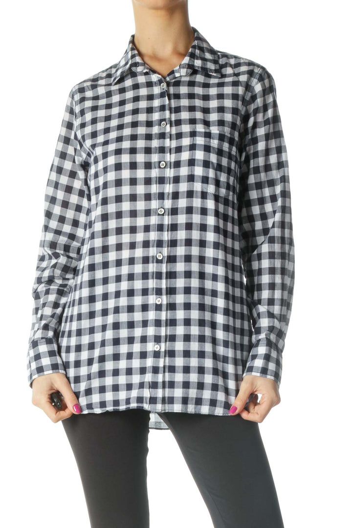 Gray Checkered Semiformal Shirt