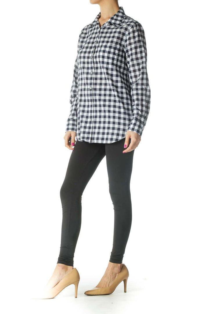 Gray Checkered Semiformal Shirt