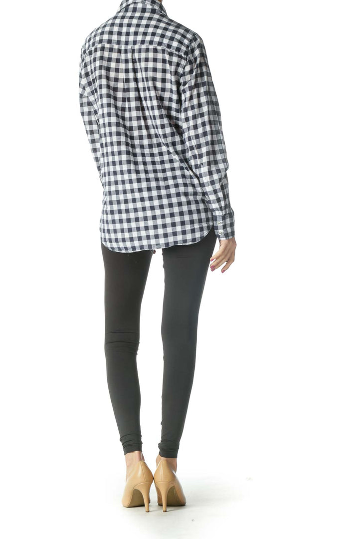 Gray Checkered Semiformal Shirt