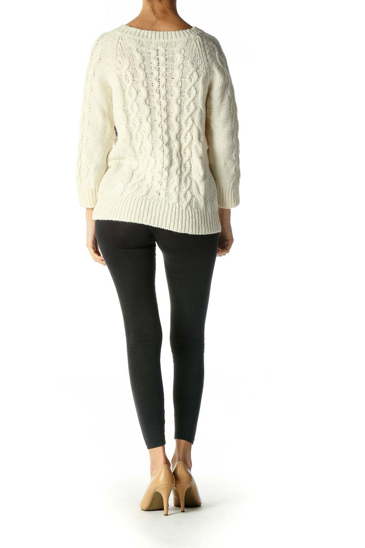 Beige Casual Sweater