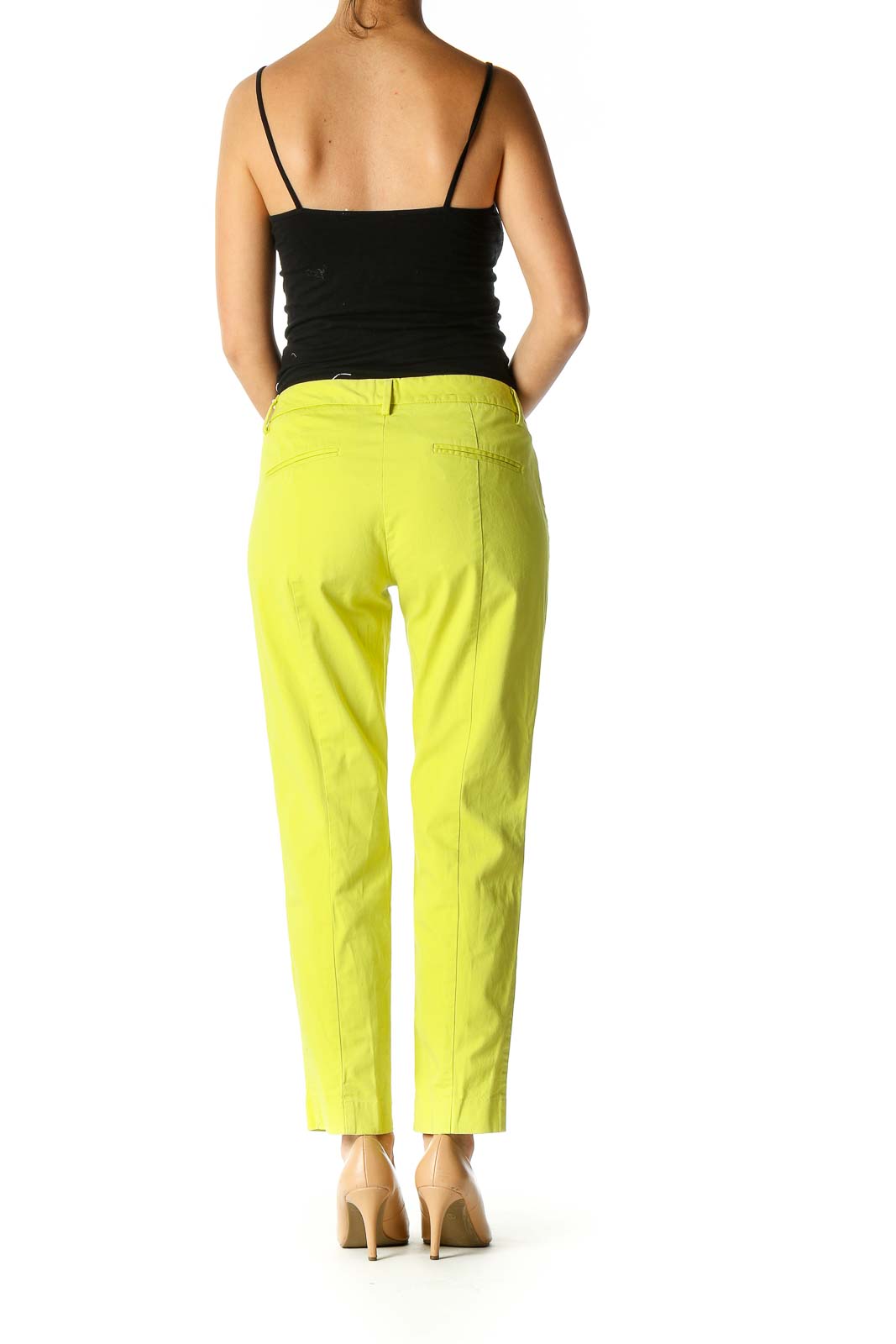 Green Solid Casual Trousers