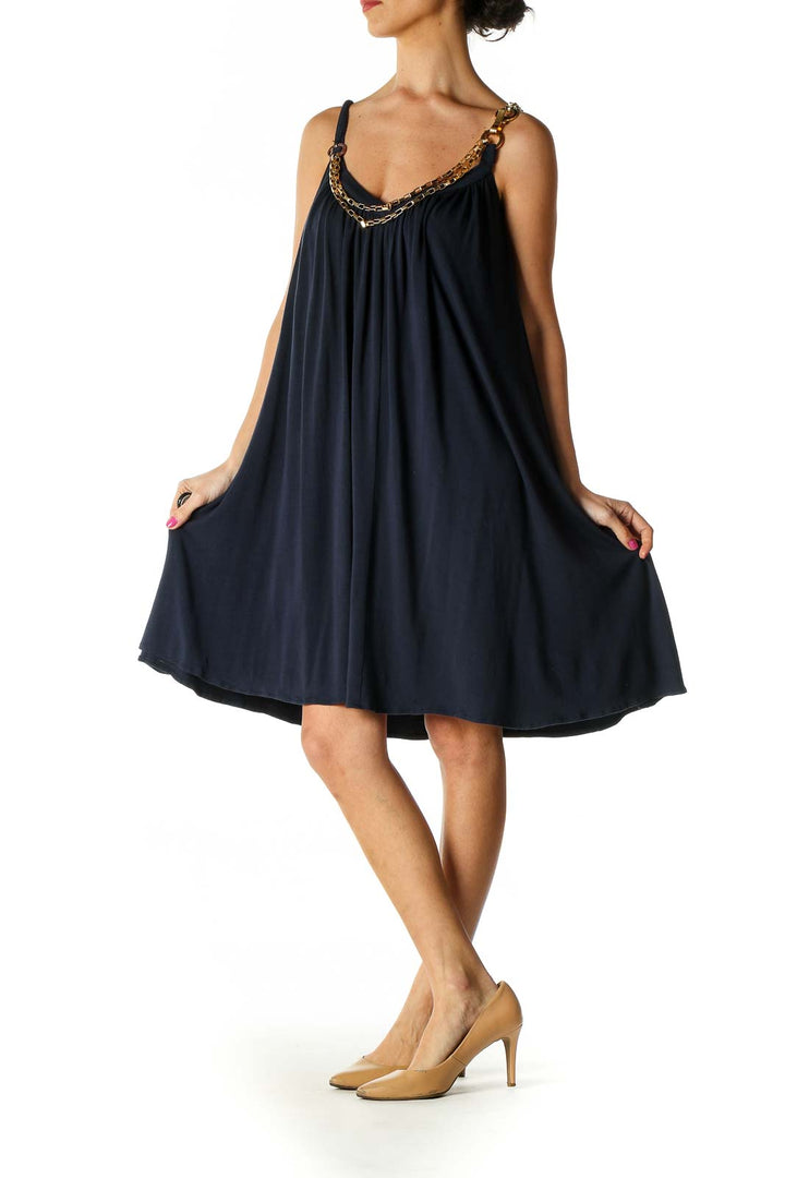 Navy Casual Chain Dress