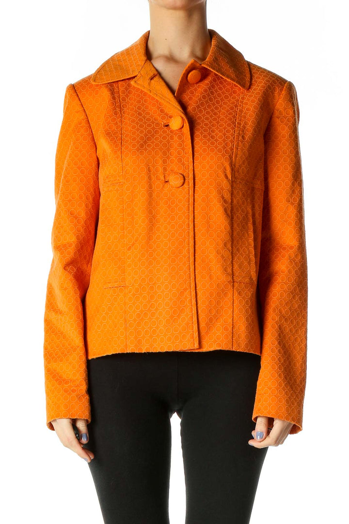 Orange Windbreaker Jacket