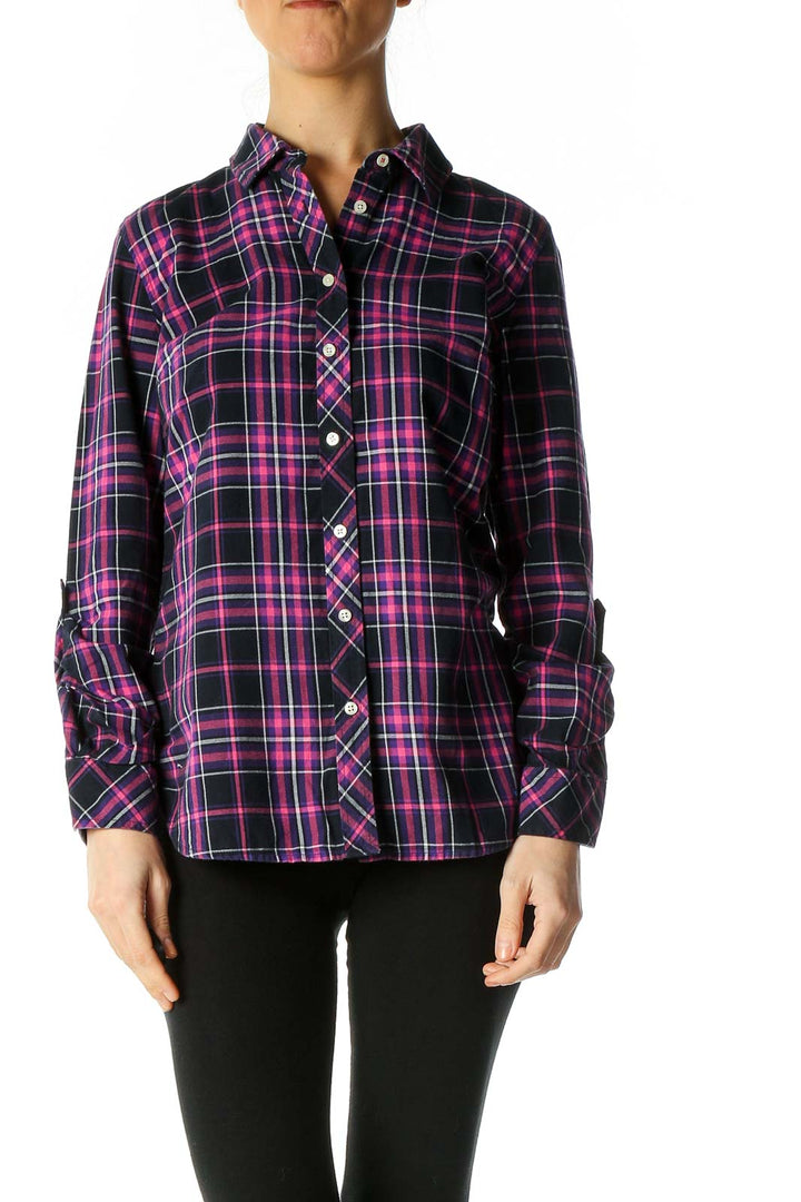 Black Checkered Semiformal Shirt