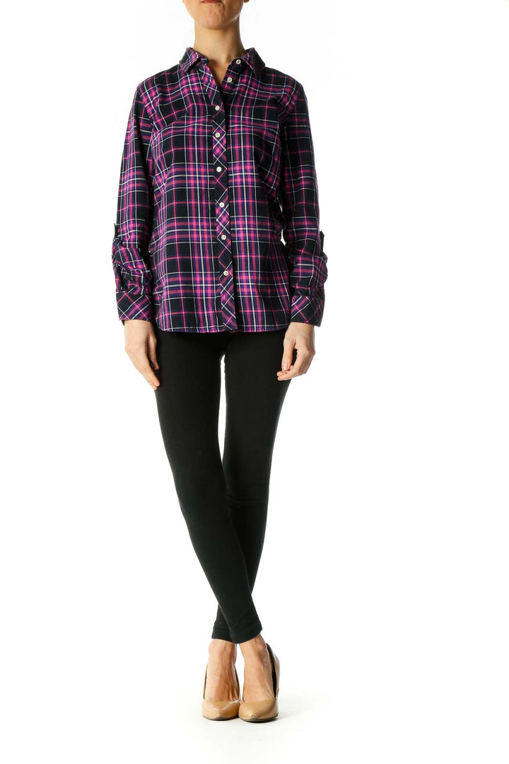 Black Checkered Semiformal Shirt