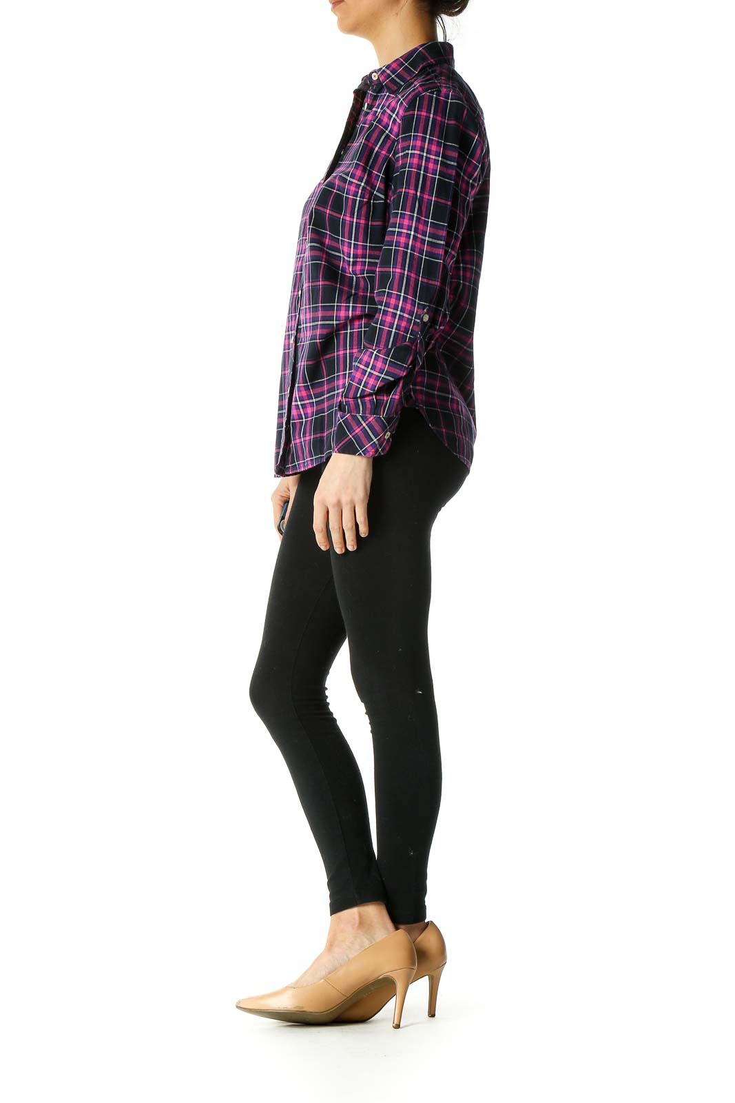 Black Checkered Semiformal Shirt